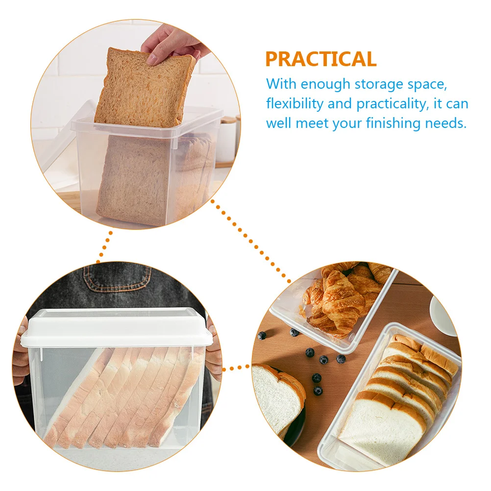 

Organizers Bread Storage Box Refrigerator Container Food Small Boxes for Kitchen Insulated