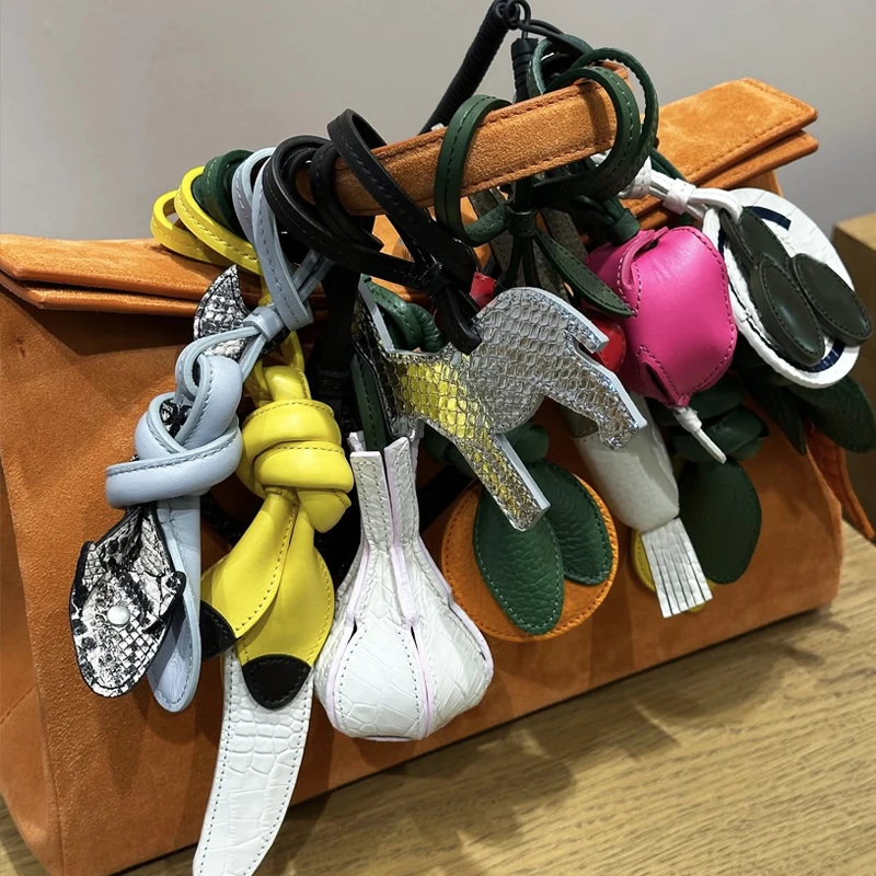 Fashion Brand Bags Accessories For Handbag Purse 2026 New In PU Fruit Vegetable Shapes Luxury Designer Charms Ornaments Shoulder