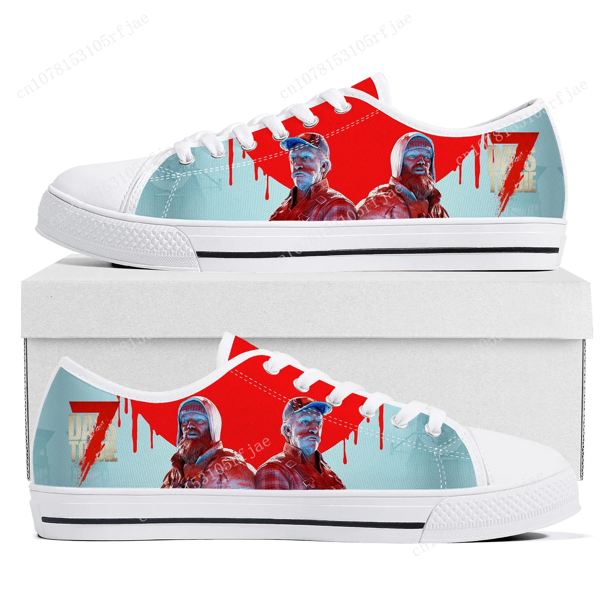 

Cartoon Game 7 Days To Die Low Top Sneakers Womens Mens Teenager High Quality Canvas Sneaker Couple Fashion Custom Built Shoes