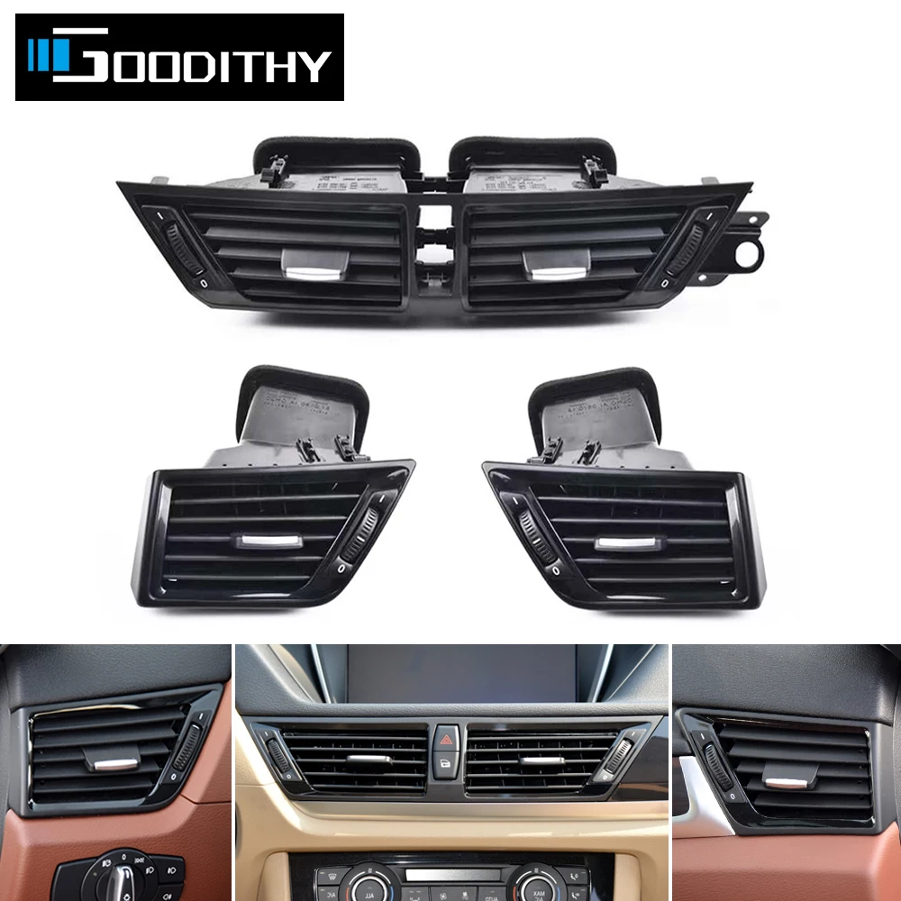 

LHD RHD Front Center Dashboard Air Conditioning AC Vent Grille Outlet Complete Assembly For BMW X1 E84 2010 2012 2013 2014 2015