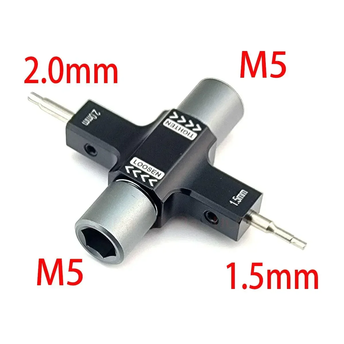 M5 Quick Release Wrench Built in One Way Bearing Tool 1.5mm 2mm Screwdriver Propeller Motor For RC FPV Quadcopter Drone Car Boat