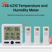 Weather Station Indoor/Outdoor Wireless Sensors Digital Thermometer Hygrometer LED LCD Display Thermometer With 3 Remote Sensors