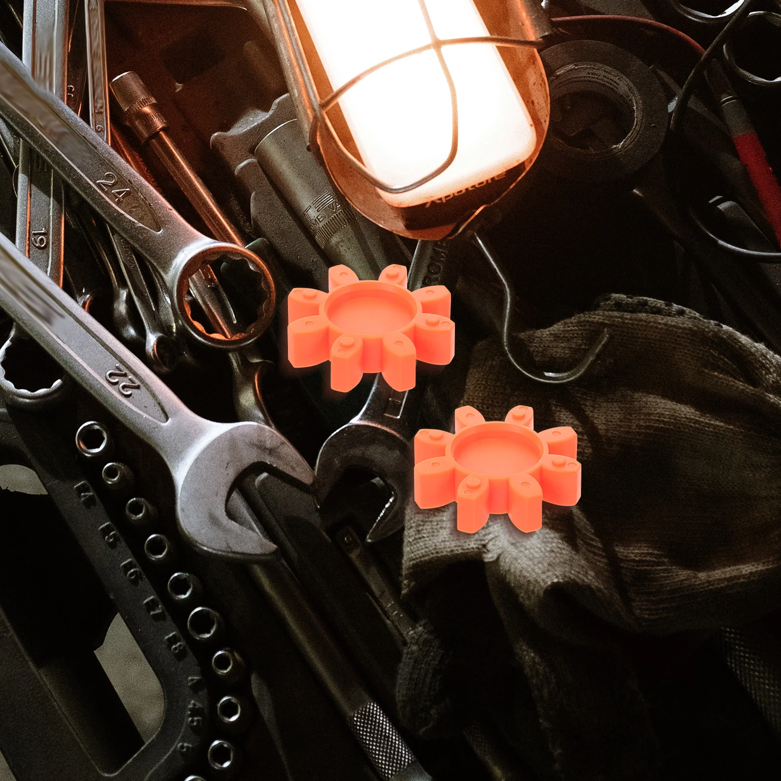 

Rubber Spider Insert Plum Jaw Coupling Pad Flexible Coupling Connector Machine Fittings Durable Noise Reduction