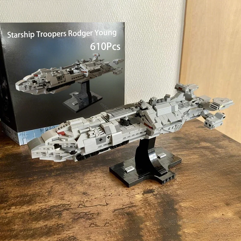 MOC مخصص المركبة الفضائية جنود المدمرة اللبنات نموذج حروب الفضاء ألعاب لتقوم بها بنفسك تجميع الطوب لعبة أطفال هدية الكريسماس