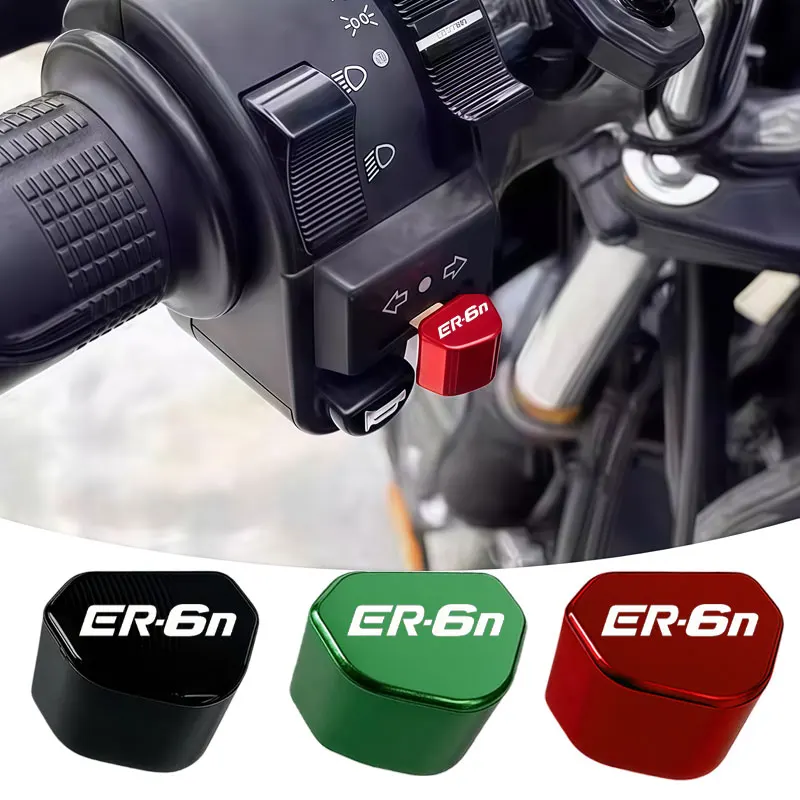 for KAWASAKI ER6N ER-6N 2012 2013 2014 2015 2016 Mototcycle Accessories CNC Switch Button Turn Signal Switch Key cap