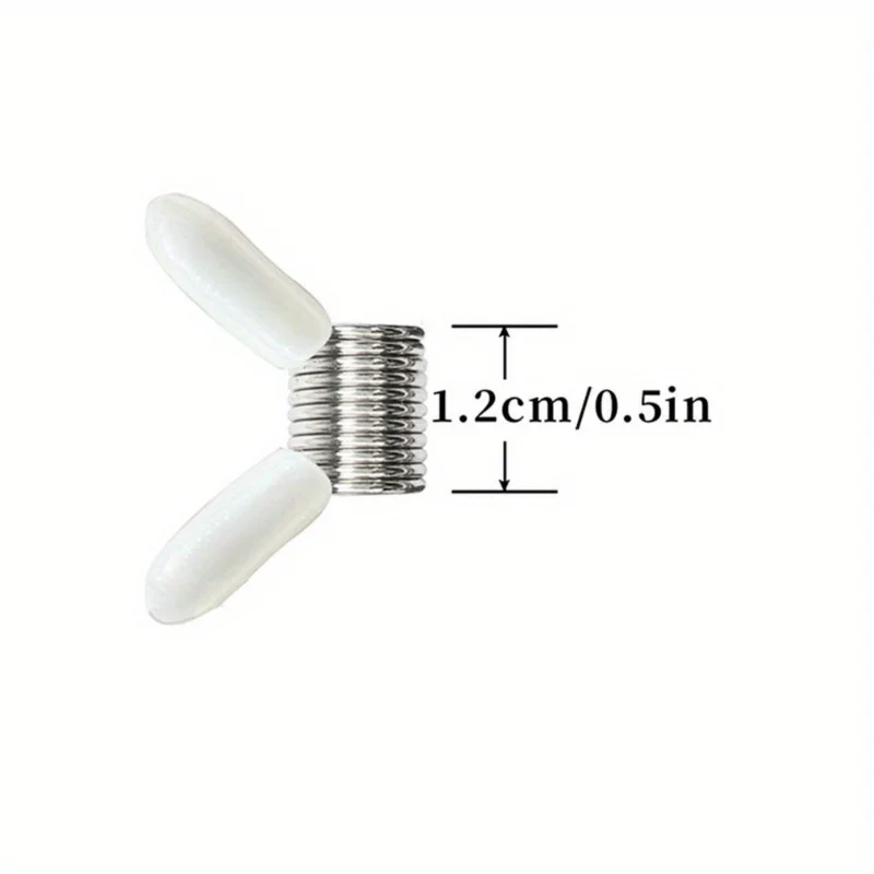 Bead Stopper 4Pcs Red/White Set for Jewelry Making Spring End Fasteners for Beading