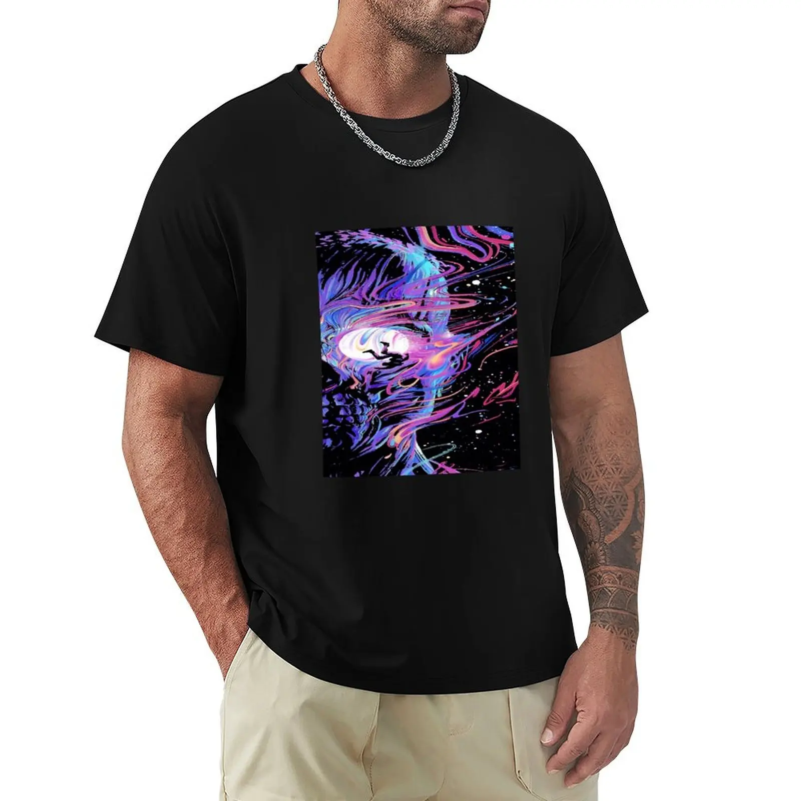 

Kid cudi man on the moon T-Shirt graphics new edition vintage clothes oversizeds mens cotton t shirts