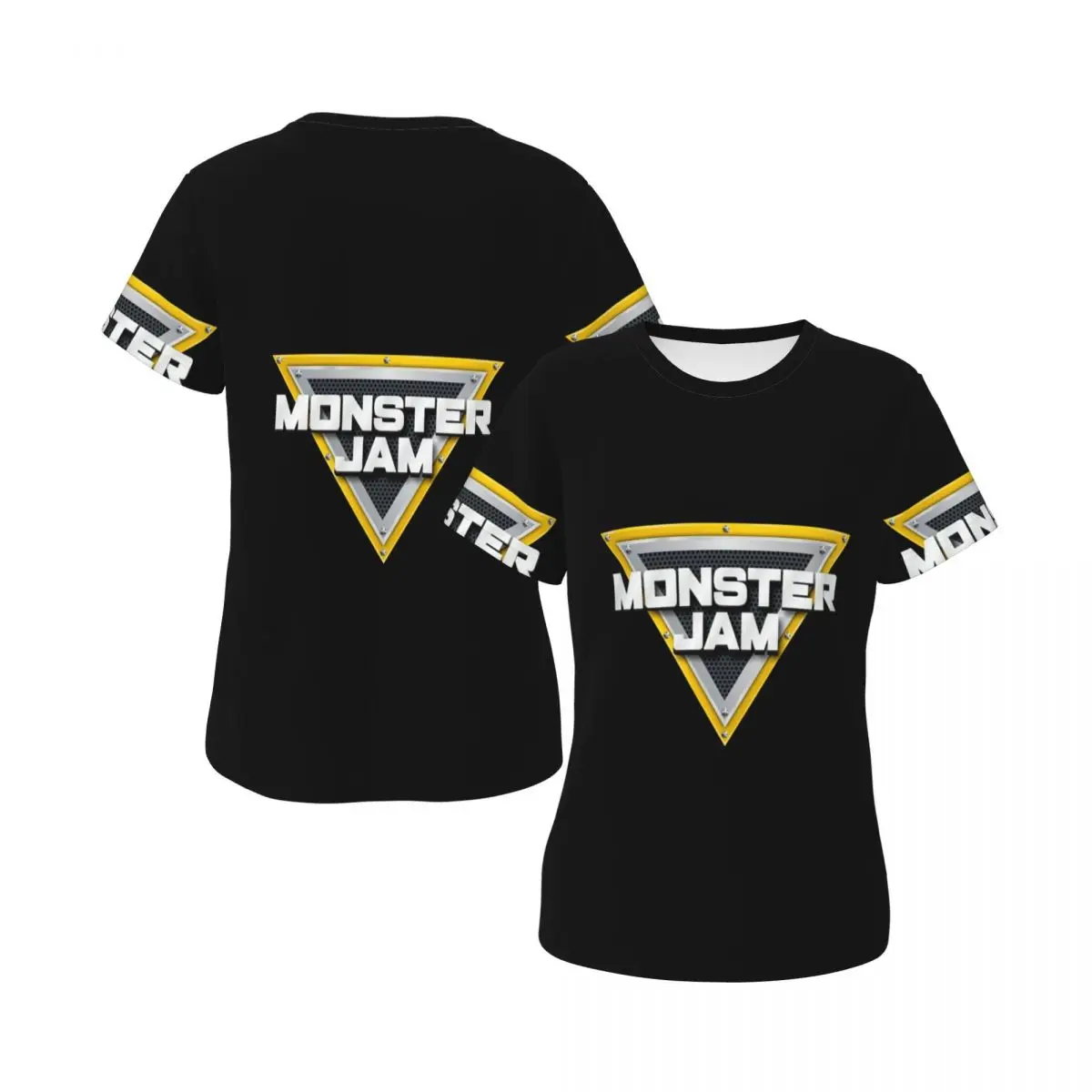 Classic Monster Jam Truck Pattern T-Shirt for Women O-Neck Streetwear T Shirts Women's Short Sleeve Summer Clothes Tops