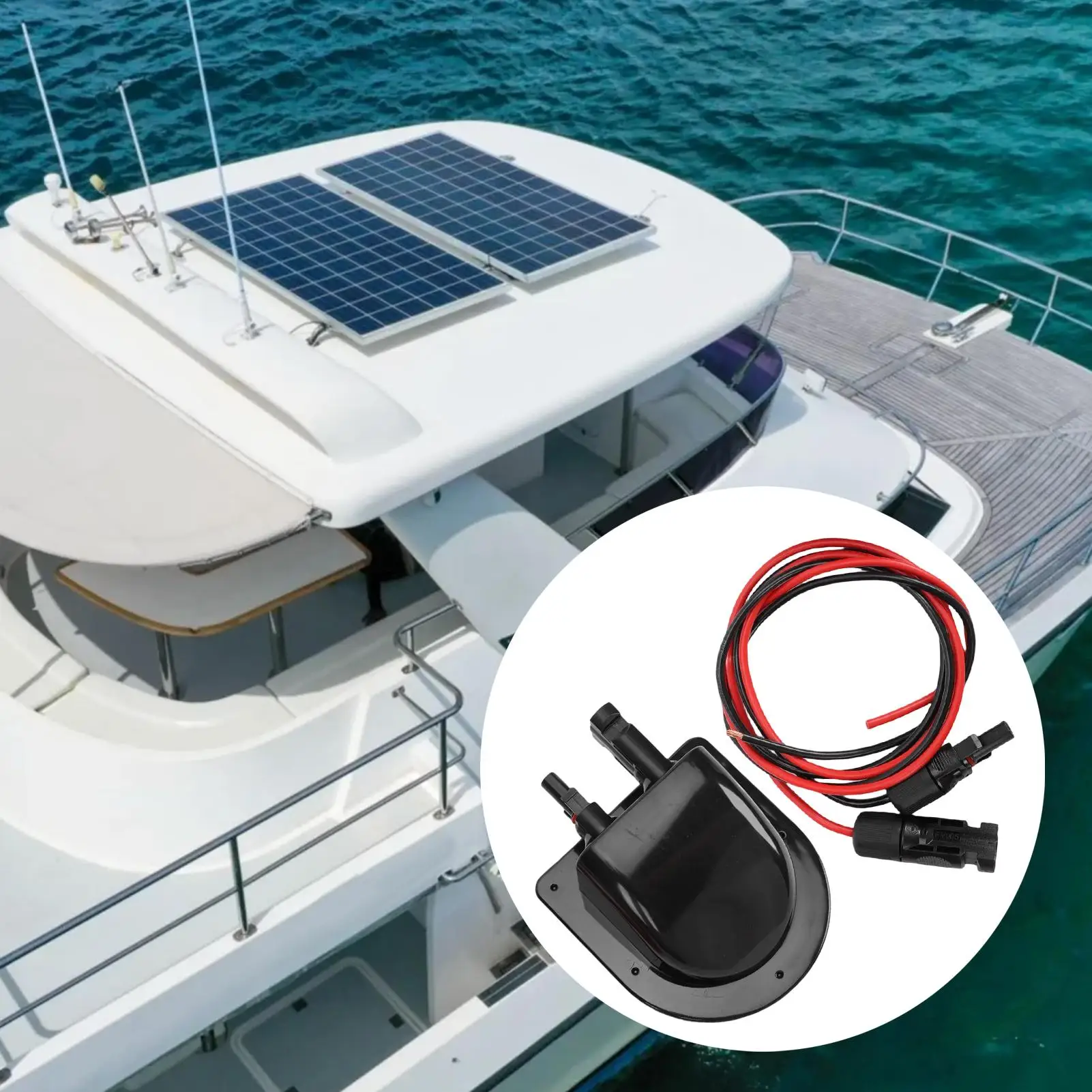 Solar Cable Gland Waterproof Cable Entry Housing Solar Gland For Boat Yacht Trailer RV Roof Travel Outdoor Camping view 4