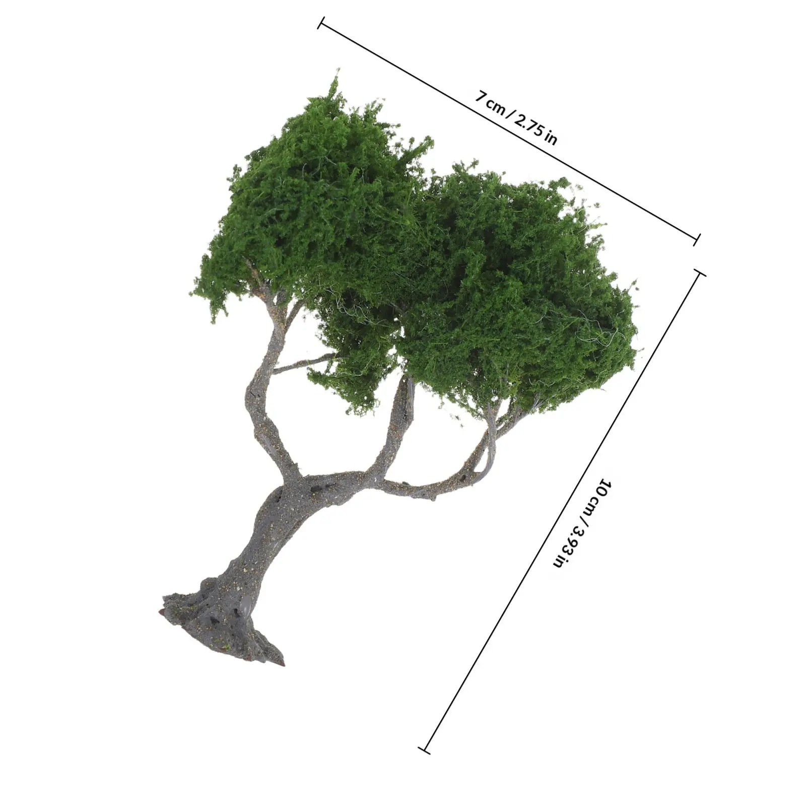 Miniature Pine Tree Realistic Fake Tree for Train Railway Models Building Scenery Landscapes DIY Miniature Plants Sand Table