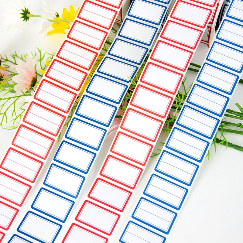 500pcs Can Write Label Stickers Food Classification Labels Adhesive Paper Home Office Gift Stickers