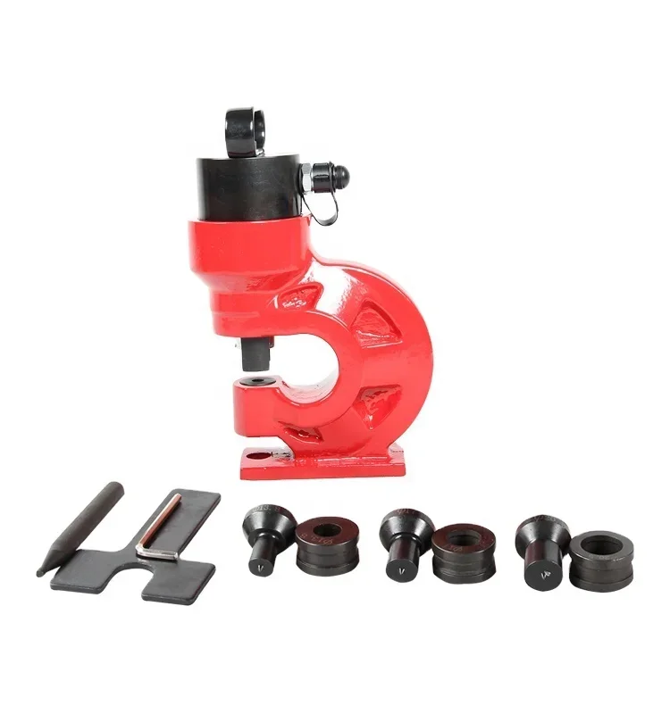 hot sale mini 30tons CH-60 hydraulic busbar hole puncher set for 10mm copper aluminum plate with 4 dies