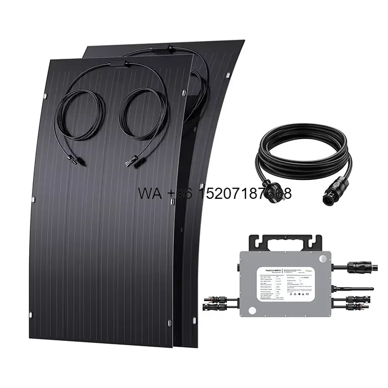Wmwmnu for IP67 Waterproof Durable Roof Balcony RV 240W Monocrystalline Flexible Solar Panel