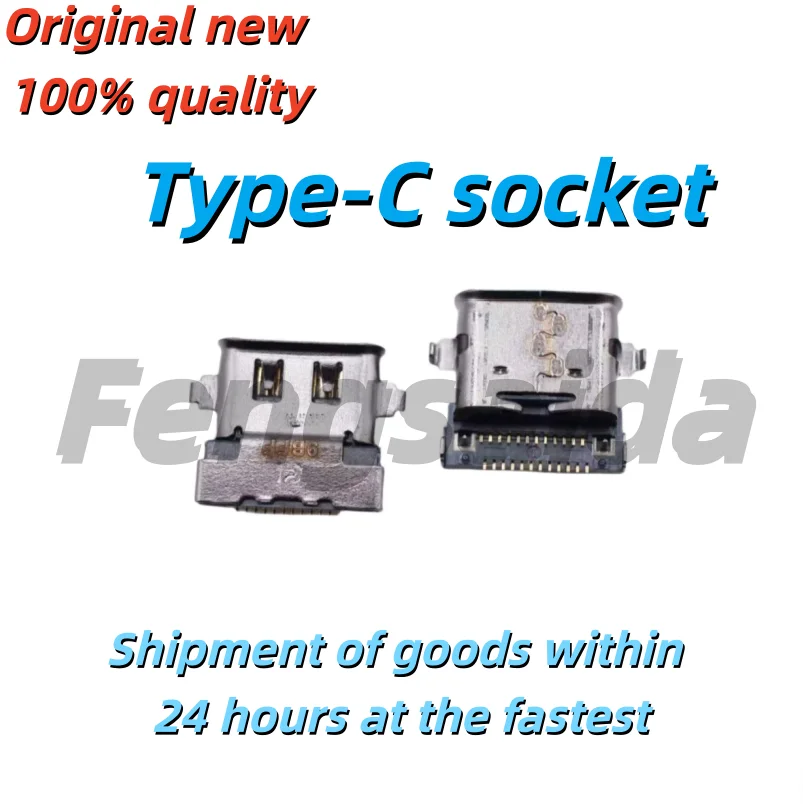 (1-10 Pieces) Brand New X280 X390 T490 T495 T480S X1 Carbon Fiber 6th Generation DC Jack USB Type-C Charging Port Connector