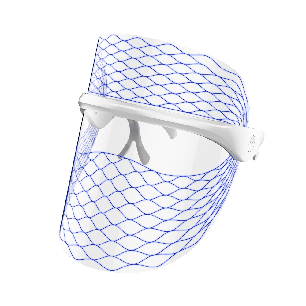 Red Light Therapy LED Face Mask 7-Color Adjustable PDT Skin Rejuvenation Anti-Aging Wireless Charging 2-in-1 Care