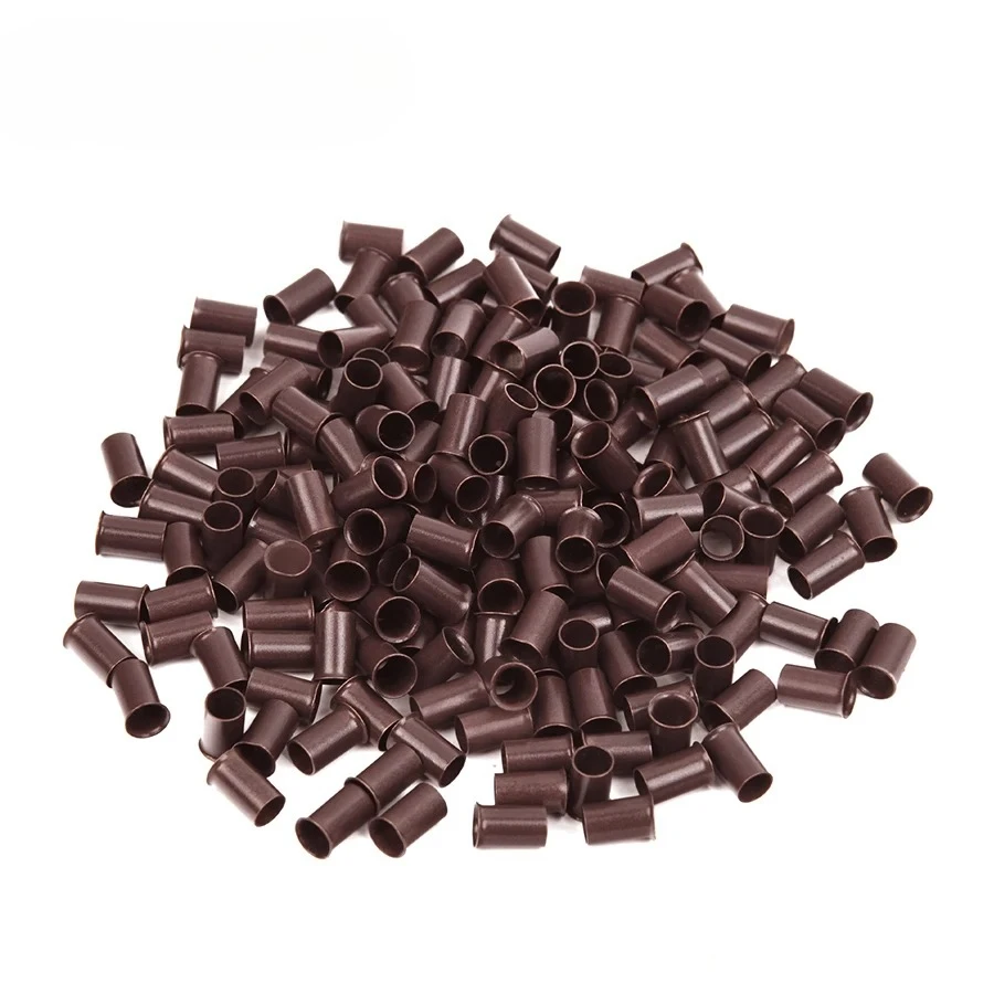 

3.4mm Micro Link Ring Non-Silicone Copper Tubes Beads Lock for I-Tip Human Hair Extensions and Feather Hair 200Pcs/Pack