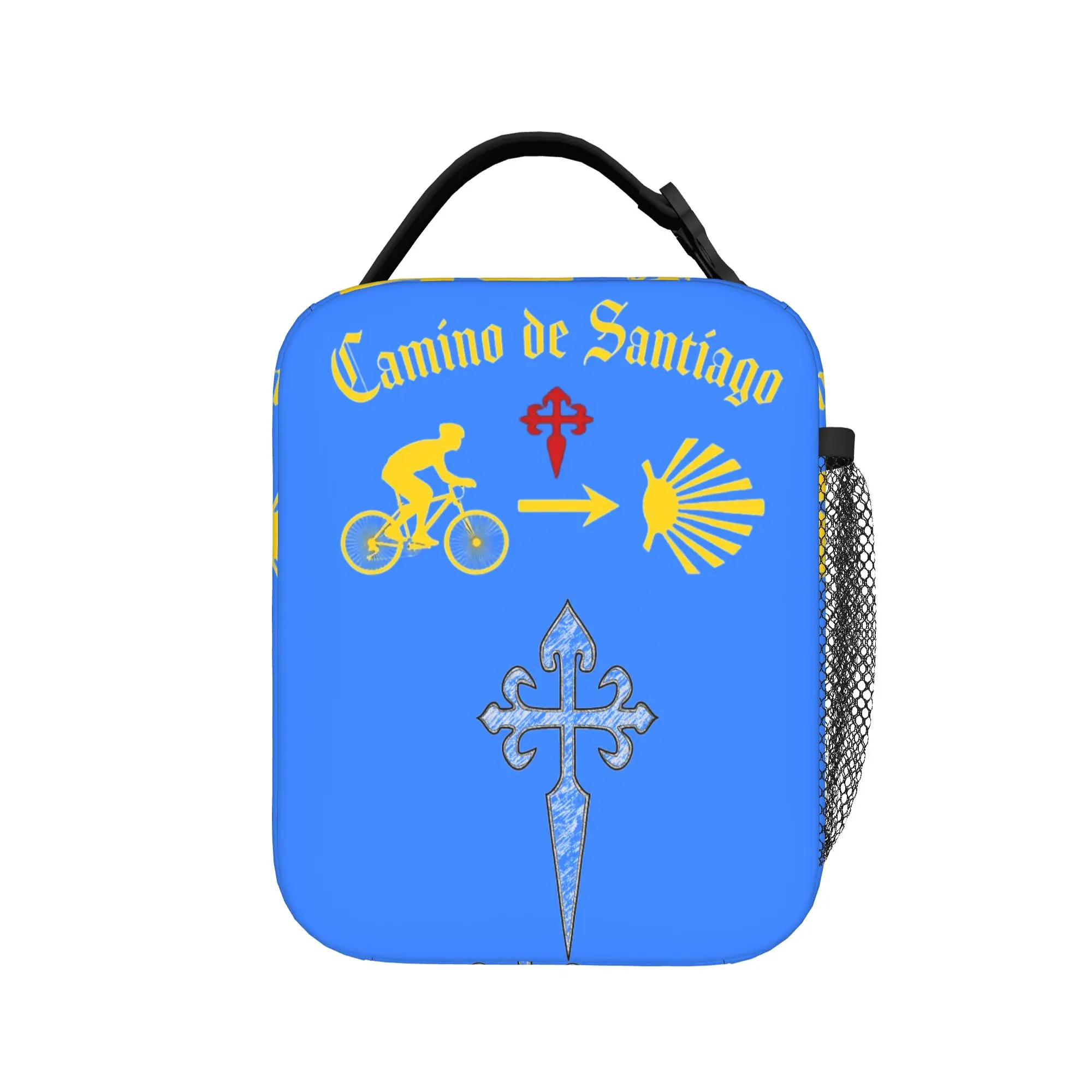 Cross Camino de Santiago Insulated Lunch Bag Cooler Bag Reusable,Meal Container Lunch Box Tote Girl Boy College  Outdoor