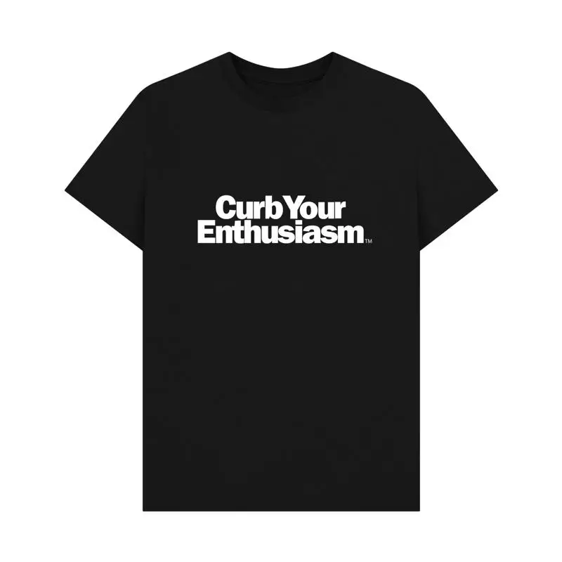 PREMIUM OFFICIAL Curb Your Enthusiasm Logo Black  T shirt