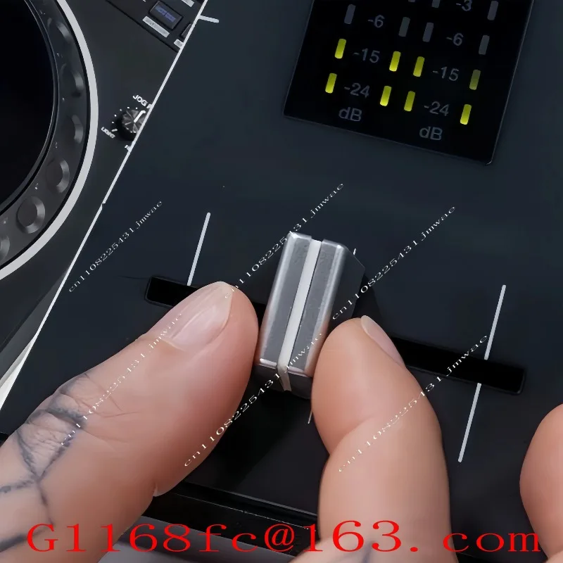 Silver Fader Cap KnobFader Crosscut Cap ChannelFade Volume Vertical Push