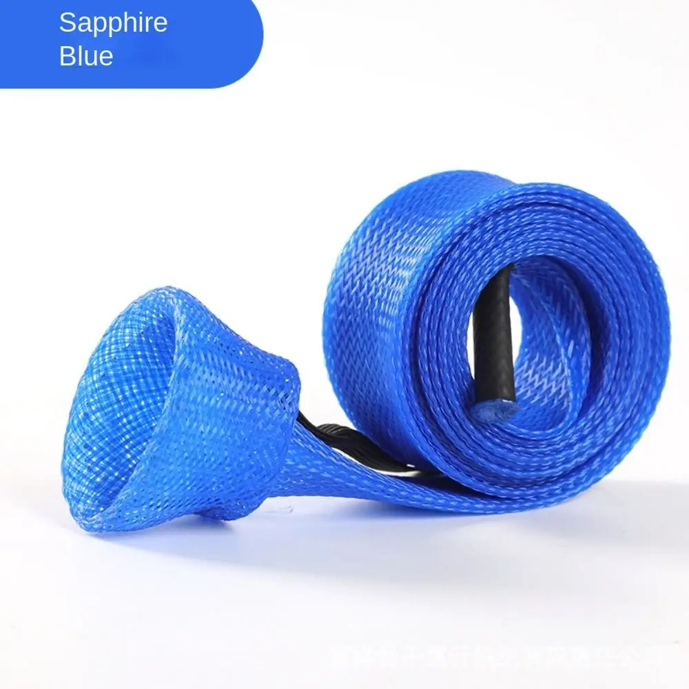 

Braided Mesh Pole Sock Braided Mesh Protector Telescopic PET Fishing Rod Protector Colorful 30mm*170cm Spinning Rod Sleeve
