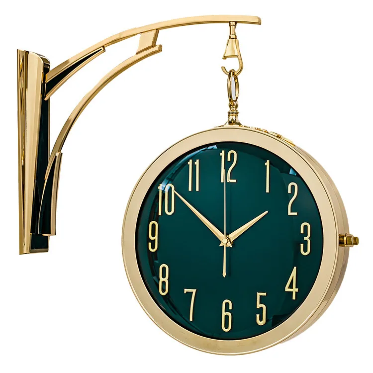 

Modern, light luxury, living room, silent, two-sided clock, household, simple, quartz, dining room, decoration