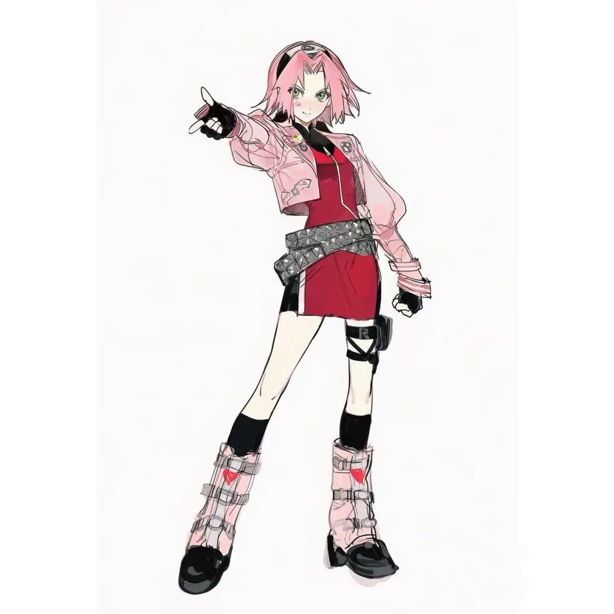 Haruno Sakura Acrylic Stand Figure NARUTO Anime Peripheral Children's Room Desktop Exquisite Good-looking Gift Ornament