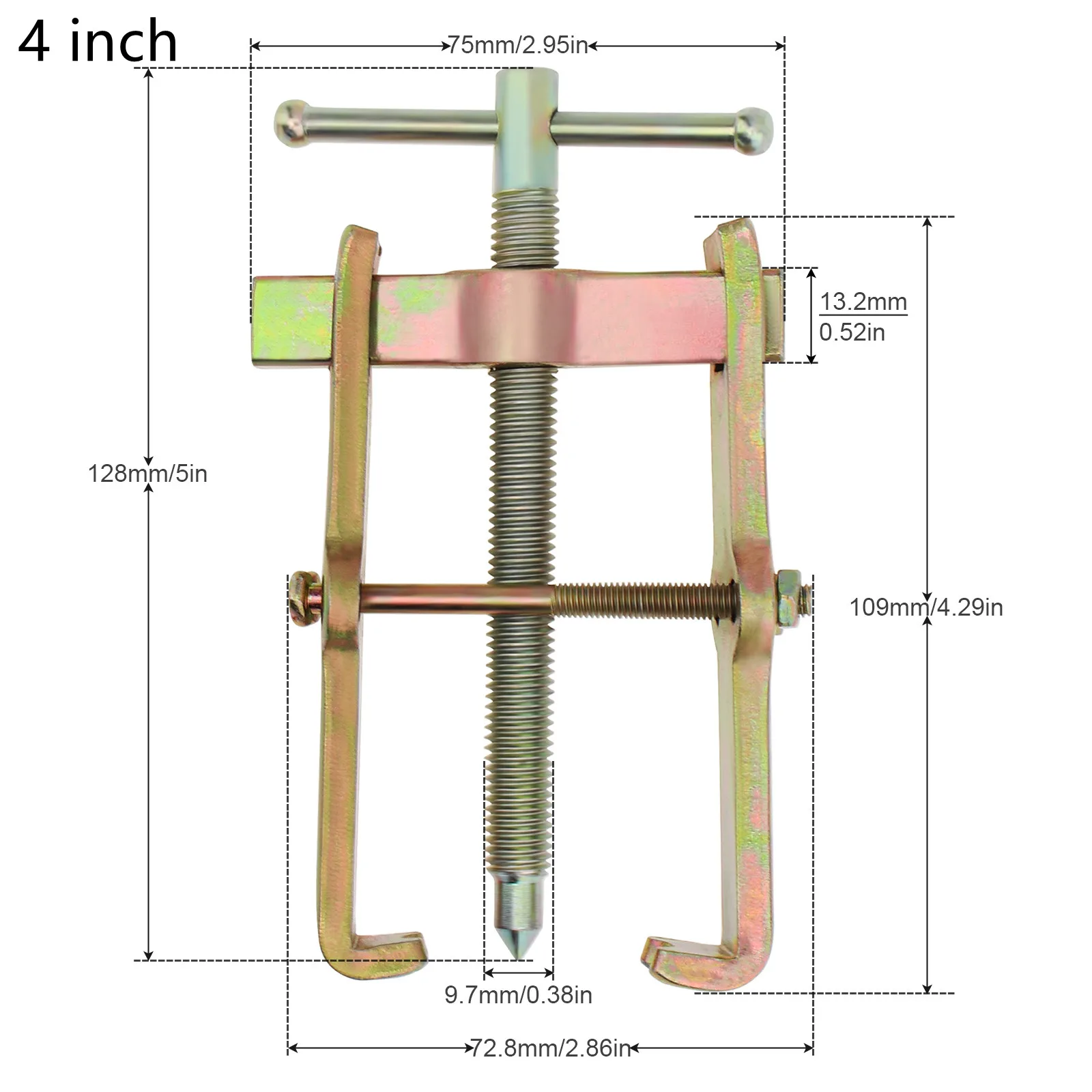 3/4 /6 inch 2 Backen Zahnrad Abzieher Mechaniker Lager Auto Lenkrad Entferner Lager Abzieher Rolle Schmieden Hoch leistungs Werkzeug maschine