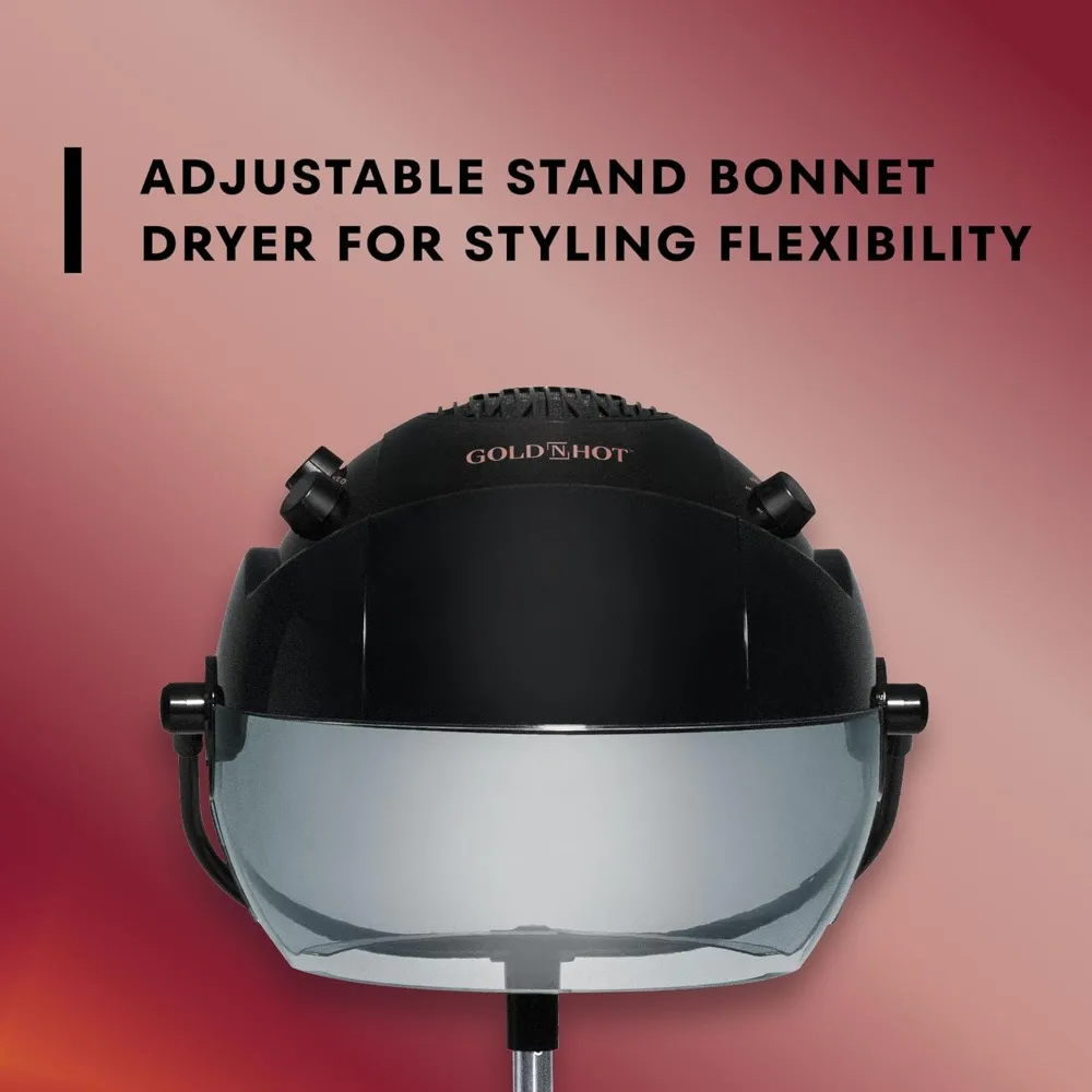 Ionic Hooded Hair Dryer,1875W Portable Corded Electric IONIC STAND BONNET DRYER