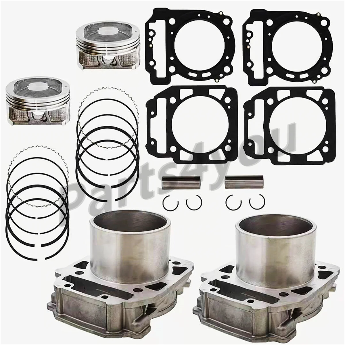 

Cylinder Piston Kit for BRP Can-Am Bombardier Commander Defender Outlander Renegade Max 400 650 800 800R HD8 1000 1000R HD10