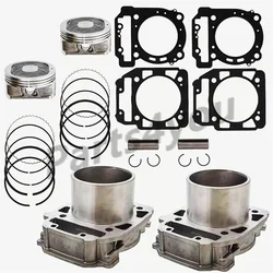 Top End Cylinder Piston Kit for BRP Can-Am Bombardier Commander Defender Outlander Renegade 800 800R HD8 420413430 420613586