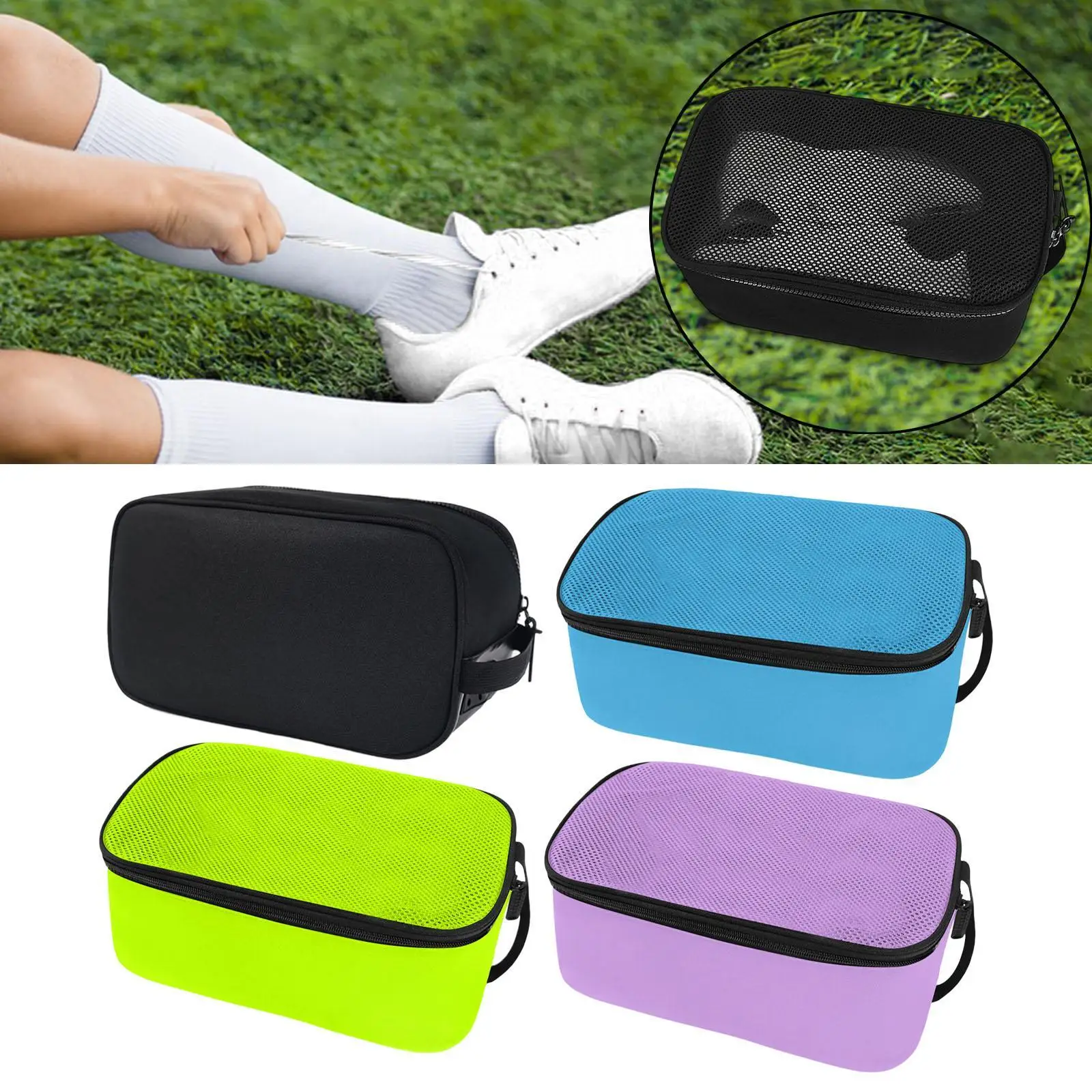 

Сумка для футбольной обуви 9,65 дюйма Сумка для футбольных бутсов для футбольных бутсов Тренажерный зал Фитнес