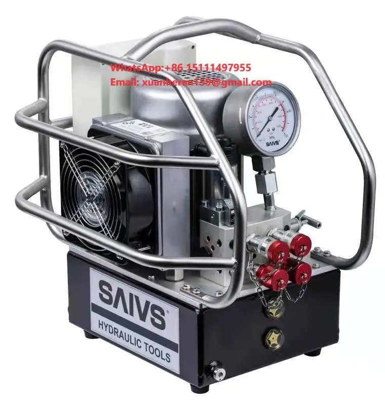 Saivs SWP 1000 Electric Piston Pump 5HP Ultra High Pressure 70-700bar 0.85-8L/min Automotive Industry 5L Capacity OEM ISO9001