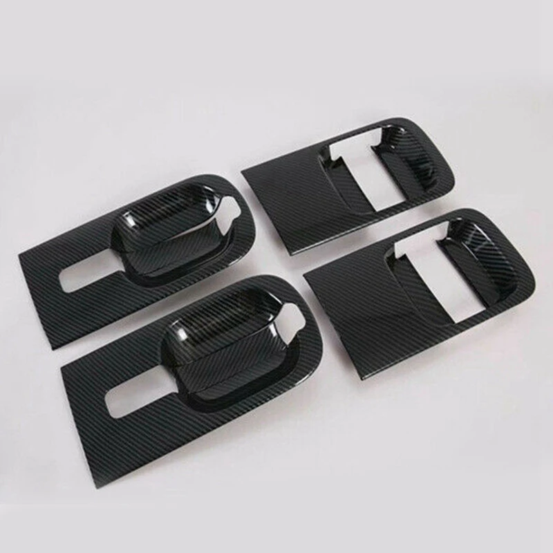 4Pcs For Hyundai H1 Grand Starex I800 Iload/Imax Carbon Fiber Style Door Outer Handle Cover Exterior Parts Auto Parts