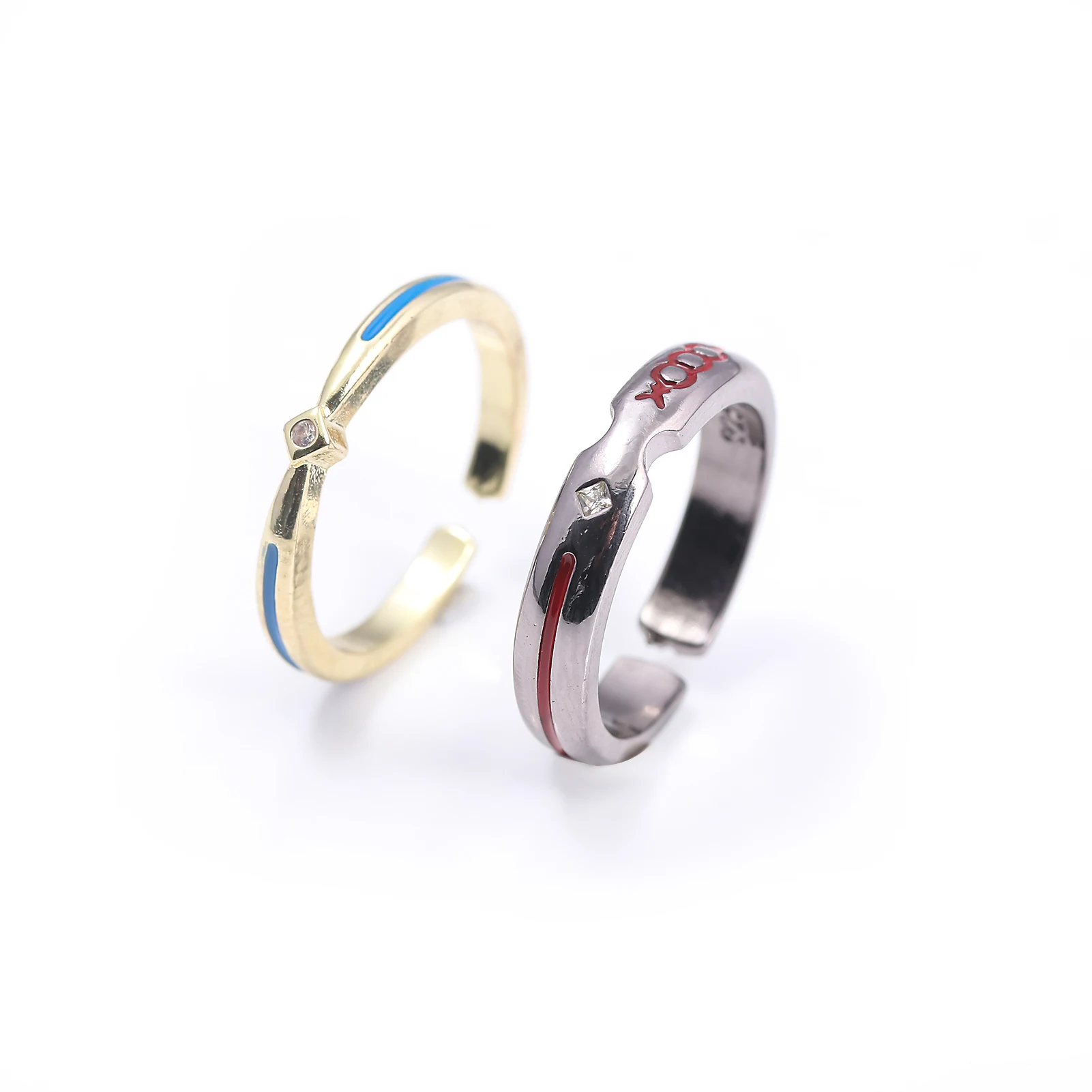 Juego Fate Stay Night Saber Ring Altria Pendragon, accesorios de Cosplay, anillos ajustables de Metal, joyería para hombres y mujeres