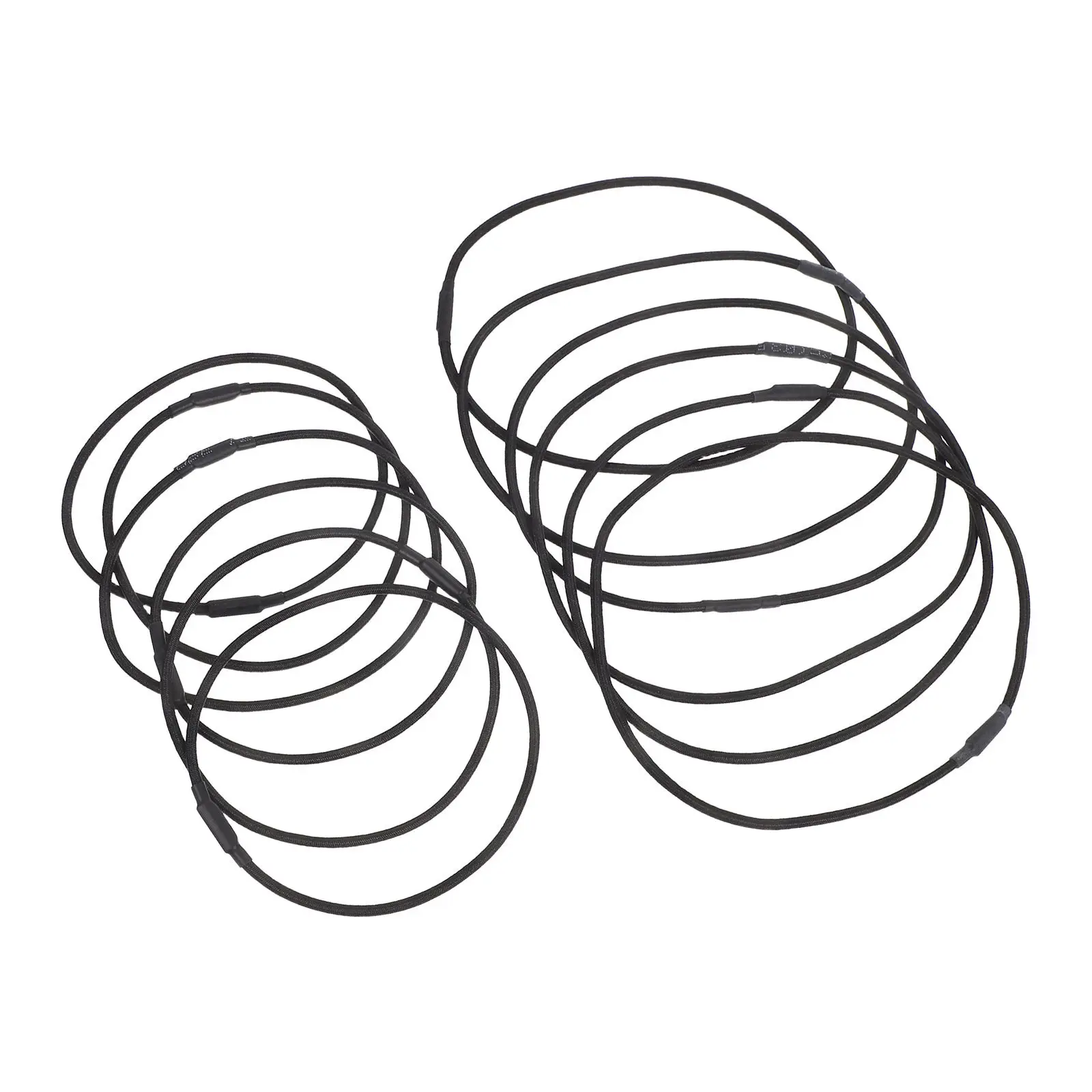 Kit de remplacement de 12 anneaux en caoutchouc noirs pour suspension antichoc de microphone, bandes élastiques universelles pour l'enregistrement audio anti-vibrations