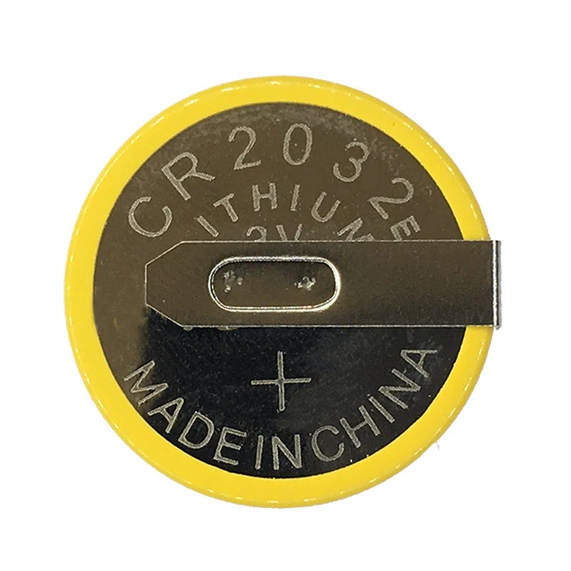 5PCS/LOT CR2032 2032 With soldering foot 210mAh 3V Li-ion Button Cell Battery