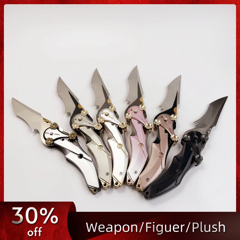 22 cm/8.66in Korting Katana Speelgoed Mes Delta Action Model Props Stuiterende Beweging Vouwen Display Collectible Cosplay Verjaardagscadeau