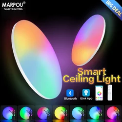 Modern Smart RGB Ceiling Lamp LED Light 220V APP Remote Control Home Decor Chandelier Pendant Light Bedroom Living Room Kitchen