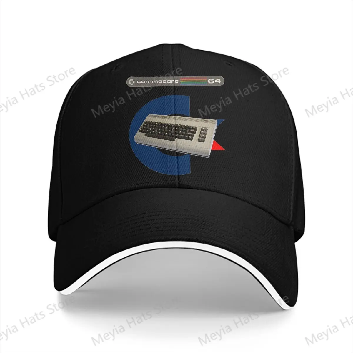 Computer C64 With Logo Men Baseball Caps Peaked Cap Sun Shade Cycling Hat Commodore Amiga 500