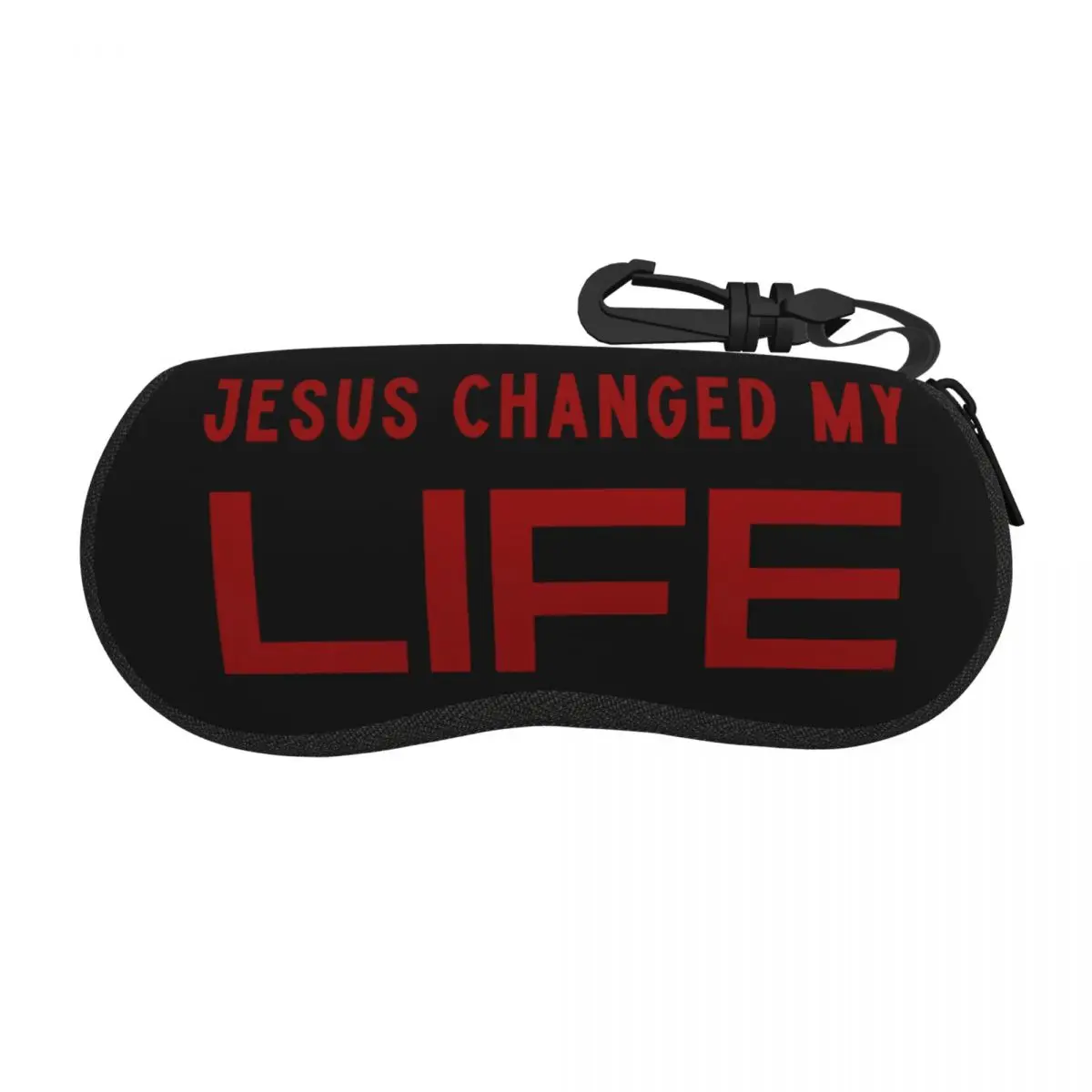 Custom Jesus Changed My Life Church Shell Eyeglasses Protector Cases Men Women Sunglass Case Glasses Bag