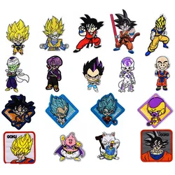 New Dragon Ball Goku Embroidery Patches for Clothing Cartoon hot anima Iron on Embroidery Patches on Clothes Applique