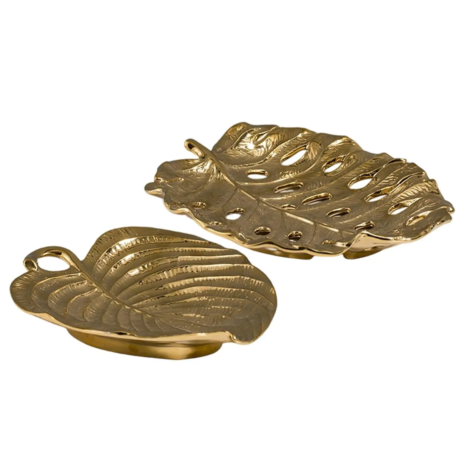 صينية مجوهرات على شكل أوراق شجر طبق منظم طبق حلية لخزائن سطح المكتب وأذنين غرفة المعيشة وطاولة الزينة #1