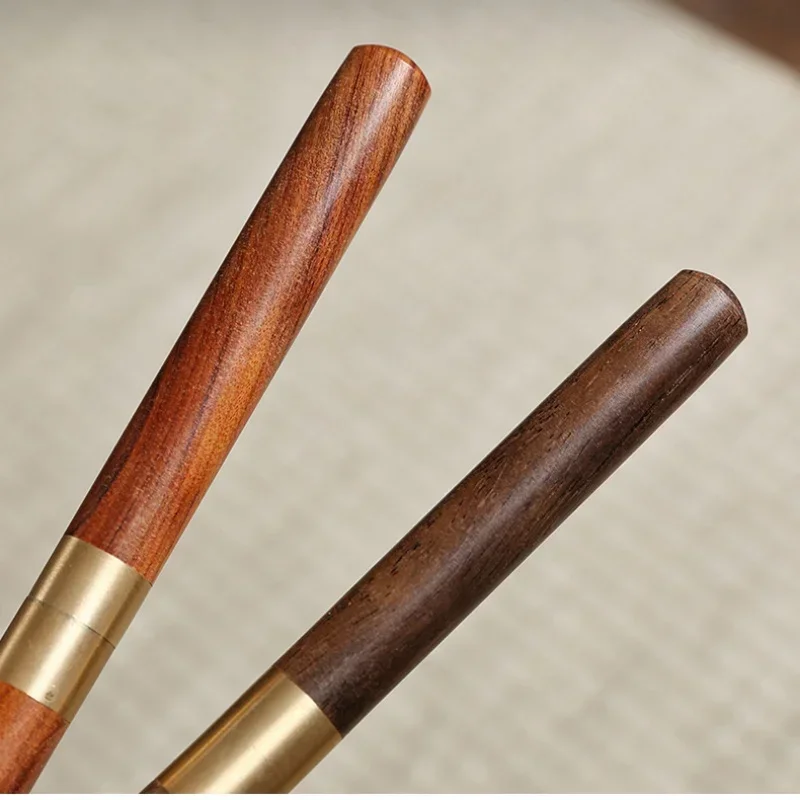 JUSTINLAU Ebony Rosewood Tea Needle Stainless Steel  Solid Wood Handle Durable Pu\'er Tea Loosening Knife Tea Set Accessories