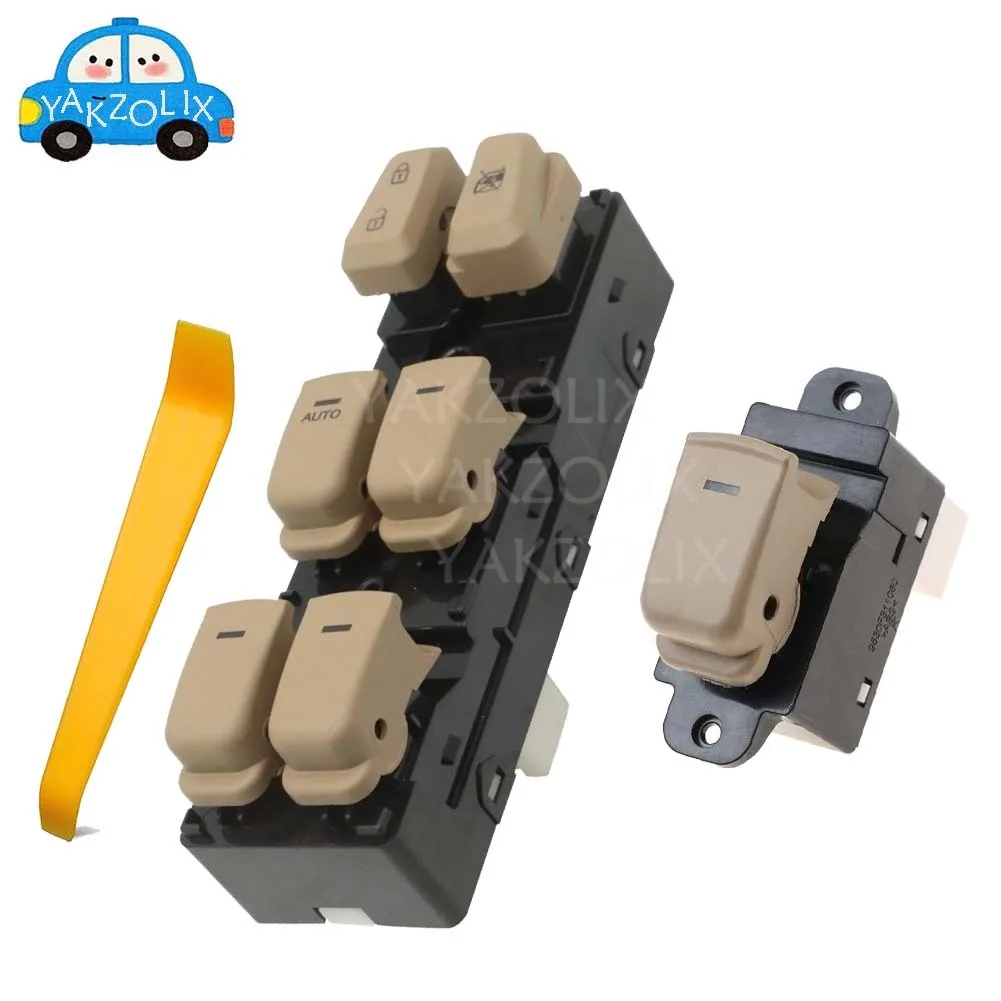 

For Hyundai Sonata 4-Door 2011 2012 2013 2014 2015 Front Rear Electric Power Lifter Window Switch Beige Button Car Accessories