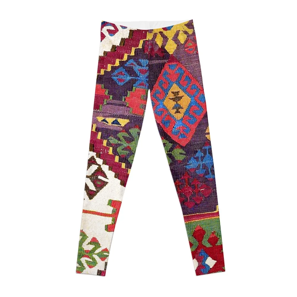 

Adana Kilim South East Anatolia Antique Tribal RugPrint Leggings Yoga leggings Training pants