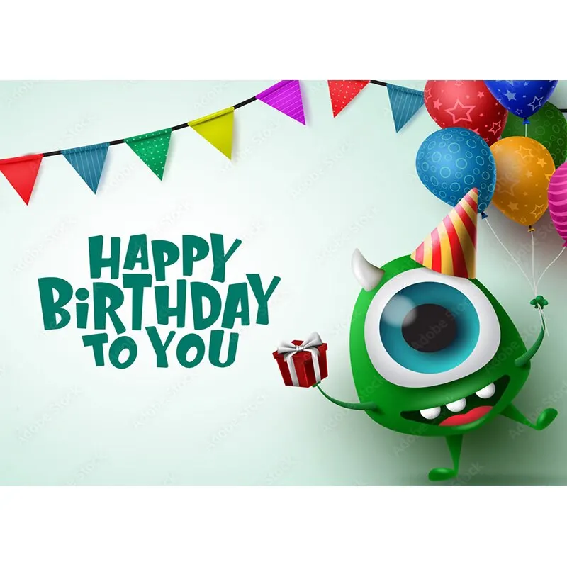 SHENGYONGBAO 어린이 만화 생일 사진 배경, 아기 신생아 초상화 사진 배경, 스튜디오 소품 ETSR-04