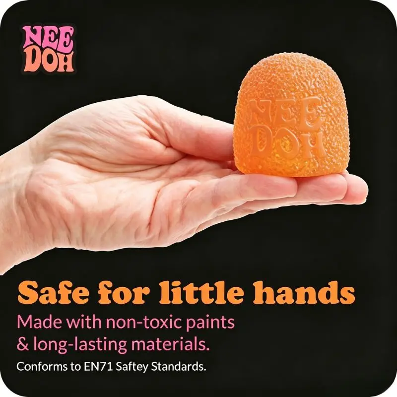 Hot Schylling Nee Doh Gumdrop Soft Sensory Fidget Ball Stress Relief Squeeze Toy Blind Box Assorted Color For Kids Adults - view 3