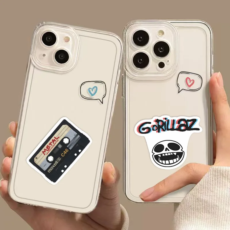 50 Uds. De pegatinas de banda Gorillaz, calcomanía de Graffiti musical, decoración para maleta, álbum de recortes, teléfono, portátil, papelería, pegatina de juguete para niños