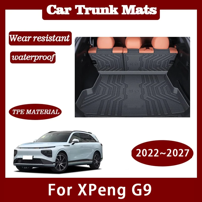 

Car Trunk Mats For XPeng G9 2022 2023 2024 2025 2026 2027 Waterproof Carpet Storage Pads Cargo Liner Cover Auto Accessories