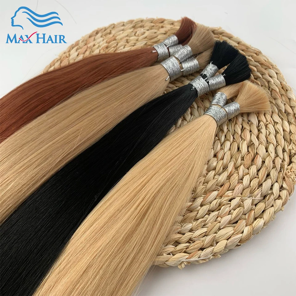 Echthaar Bulk Volumen del cabello No Weft Vietnam Hair Virgin Remy Glattes Haar 100 % natürliche Haarverlängerung Volume de cabelo